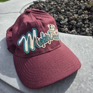 VTG 90s Anaheim Mighty Ducks Starter Hat Maroon NHL Hockey Cap Wool RARE